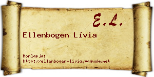 Ellenbogen Lívia névjegykártya